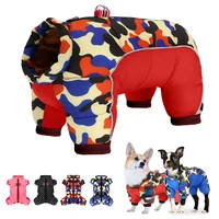 small dog coat jacket winter warm puppy clothes waterproof camouflage chihuahua clothing overall for small medium dog pug york
