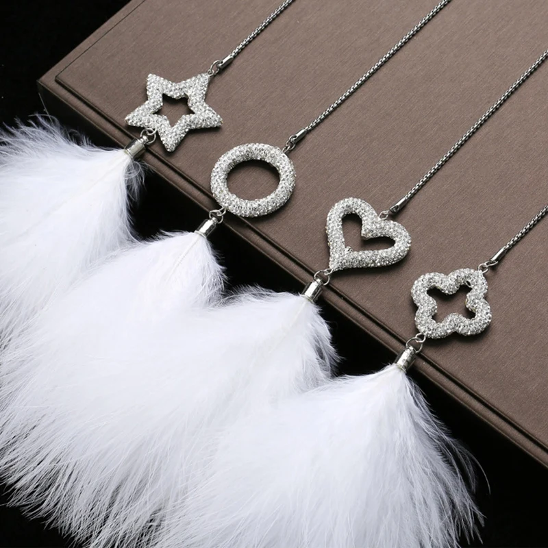 

Bling Car Accessories For Women Cute Car Interior Decor For Woman,Auto Rear View Lucky Crystal Charm Car Hanging Accessories