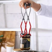 canning jar lifter tongs stainless steel jar lifter with grip handle for safe and secure grip bottle clamp kitchen tool durable