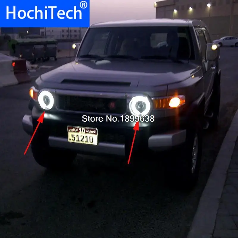 2 шт. супер яркие светодиодные RGB глаза ангела 7 цветов для Toyota FJ Cruiser 07-14 |