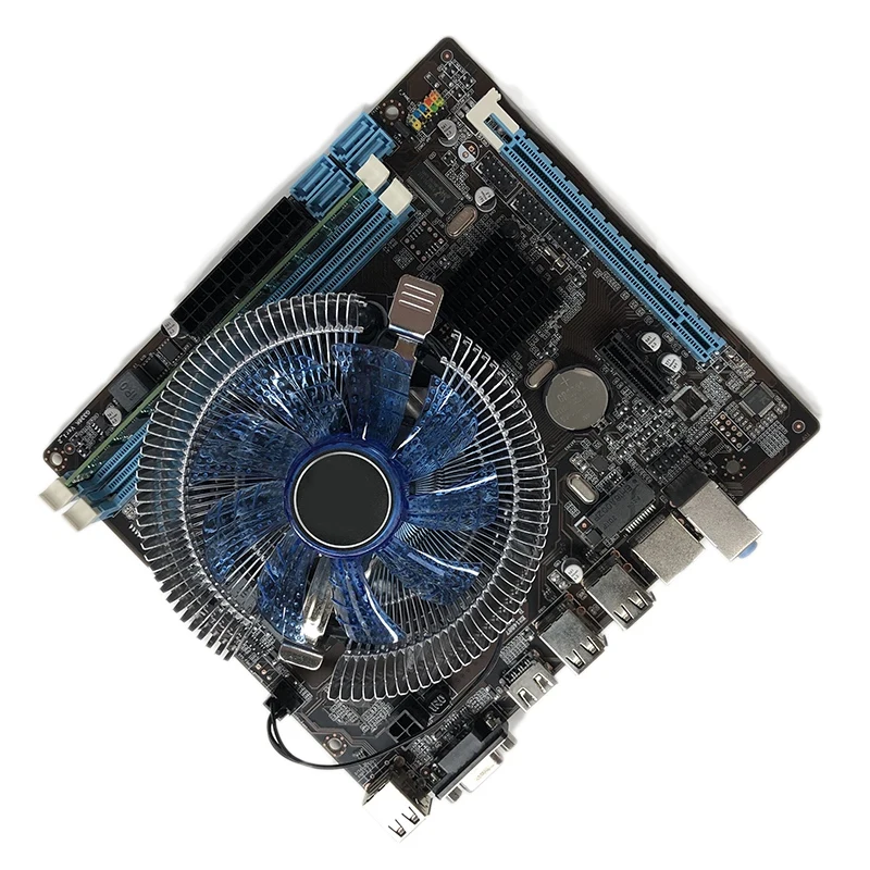 Novel-HM55 материнская плата для компьютера комплект I3 I5 LGA 1156 с охлаждающим