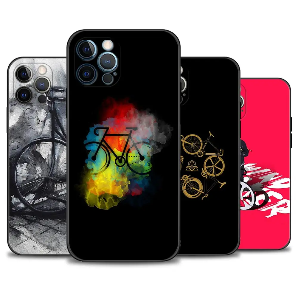 Bike Cycling Phone Case For iPhone 12 13 11 Pro Max XS XR X 8 7 6s 6 Plus 13 12 Mini 5 5S SE 2020 Coque Fundas