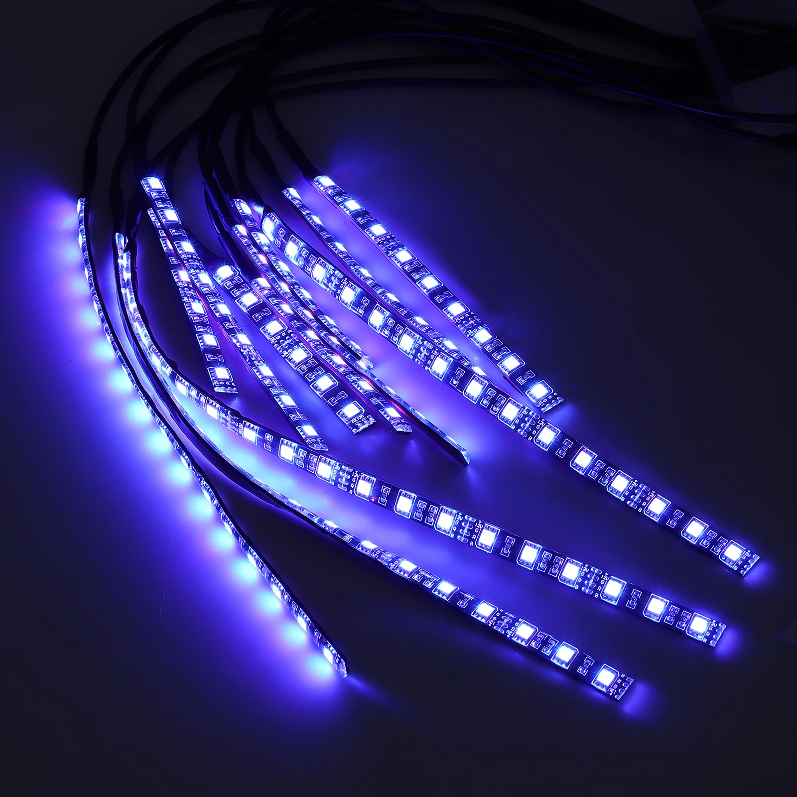 Неоновая Гибкая светодиодная лента для мотоцикла Neoteck 12 шт. разноцветная RGB 126