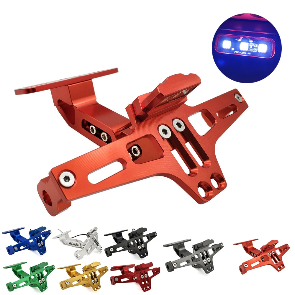 Кронштейн для номерного знака с регулируемым углом мотоцикла CNC алюминий Yamaha XT660