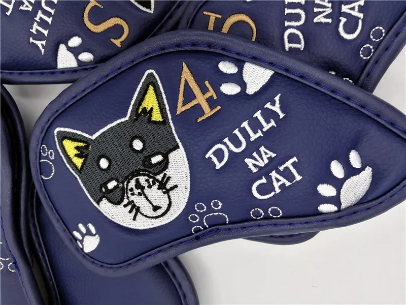 Dully na cat Гольф Утюги головные уборы из искусственной кожи Гольф Железный Набор чехлов# 4-9PAS 4 цвета для мужчин и женщин