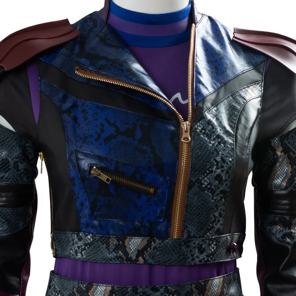 

Cosplay Descendants 3 Mal Costume Jumpsuit Outfit Halloween Carnival Costumes Women Girls