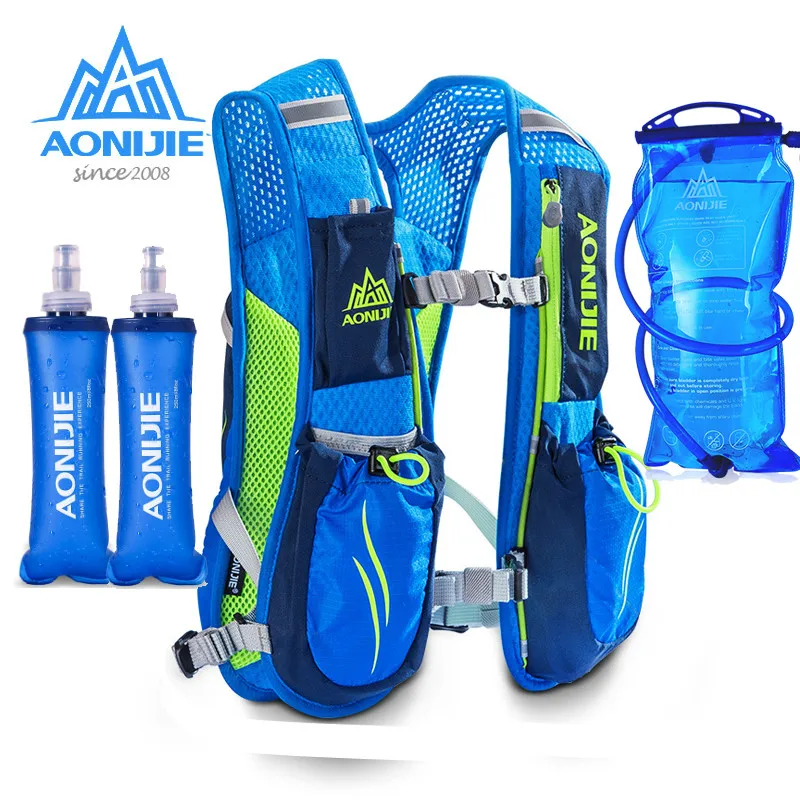 AONIJIE outdoor running marathon hydration nylon 5.5L running bag hiking backpack vest marathon riding hiking camping backpack