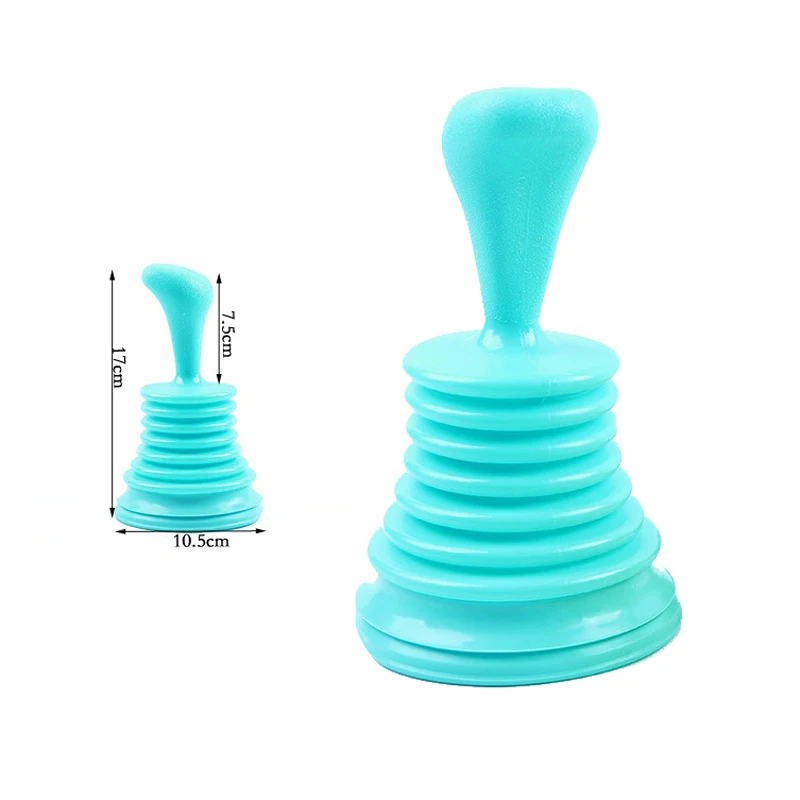 

Powerful Plumbing Device Kitchen Toilet Drain Cleaner Dredge Pipe Tool Suction Cup Plug Toilet Bathroom Tool Color Random