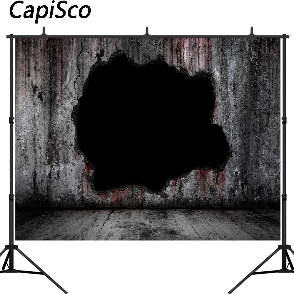 Capisco страшный фон для фотостудии с изображением темной кровяной стены