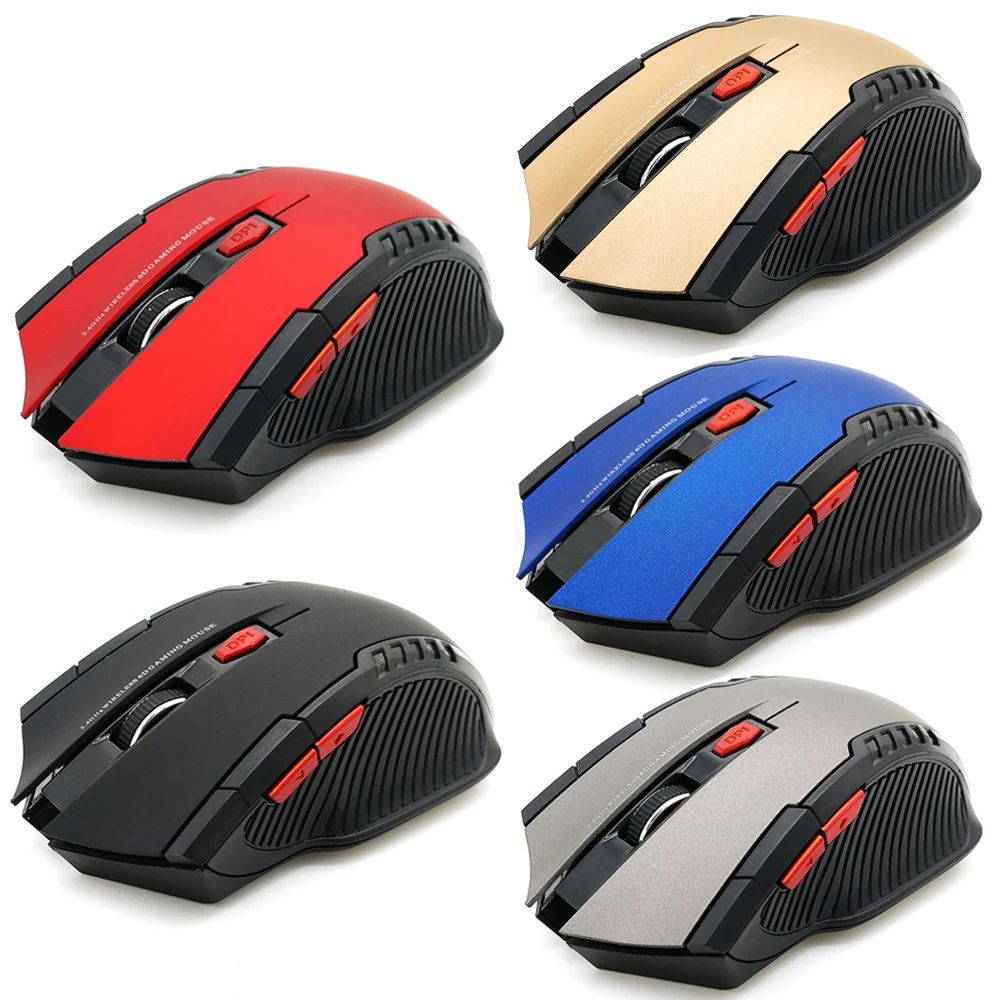 

2000DPI 2.4GHz Wireless Optical Mouse Gamer for PC Gaming Laptops New Game Wireless Mice with USB Receiver Drop Shipping Mause