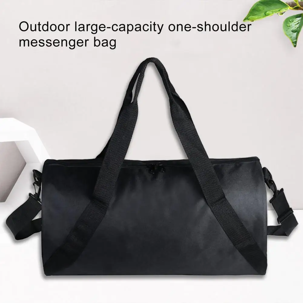 

Crossbody 2 Colors Large Capacity Double Zipper Waterproof Fitness Bag for Trip