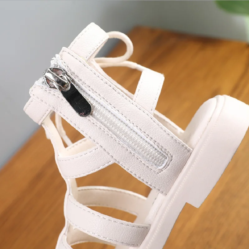 

Summer girls' Roman shoes, soft-soled children's sandals, woven fashion princess shoes for small, medium and big children 21-36