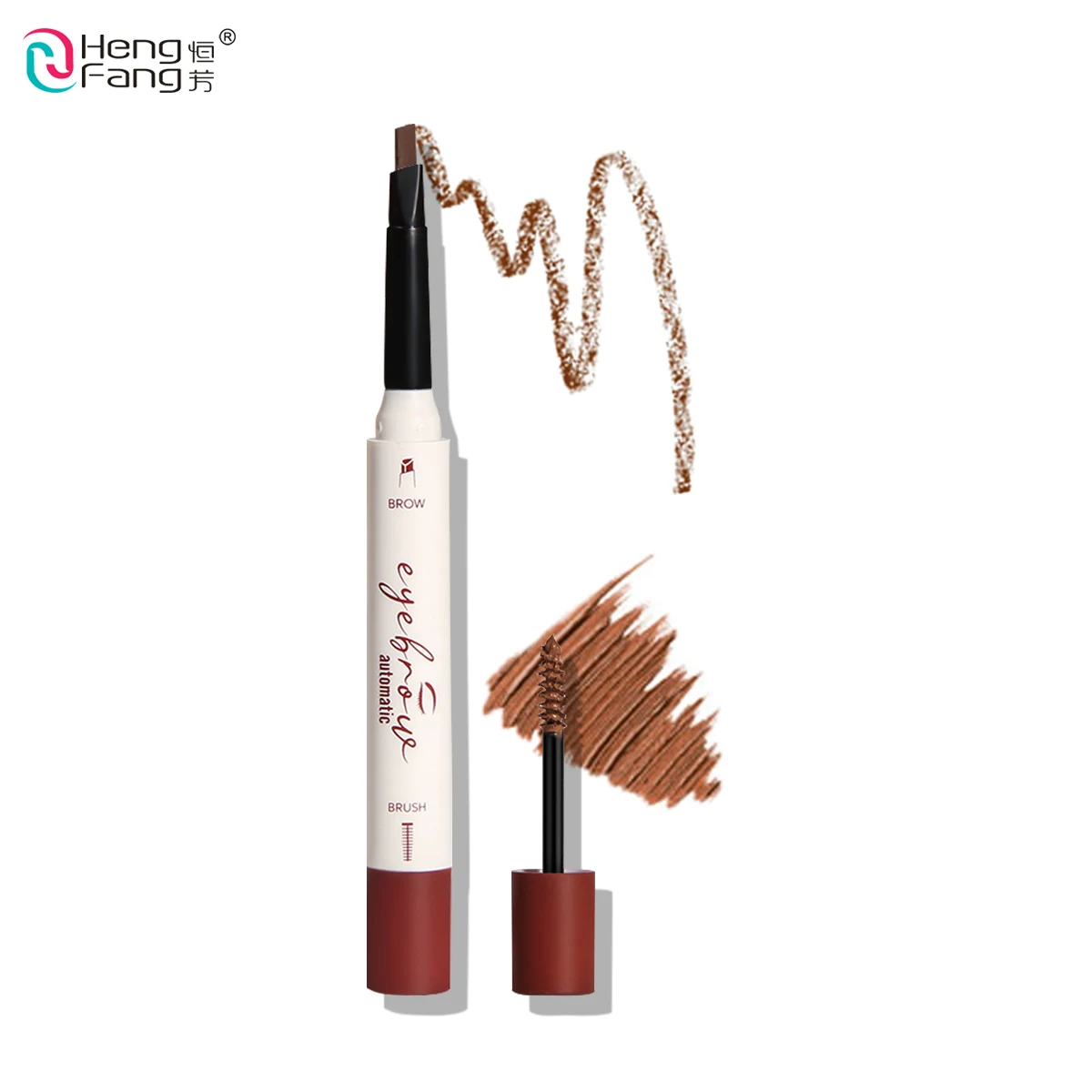HengFang средство для макияжа глаз 2 в 1 легкий нанесении карандаш бровей