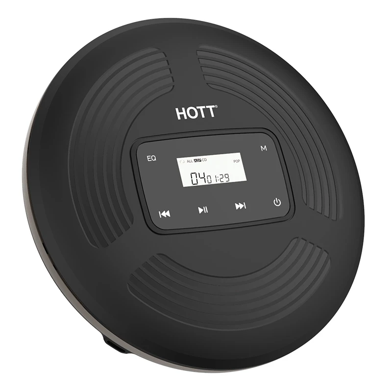 

HOTT CD903 Portable CD Player Player with Headphones Anti-Skip/Shockproof for Home Travel and Car with LCD Display