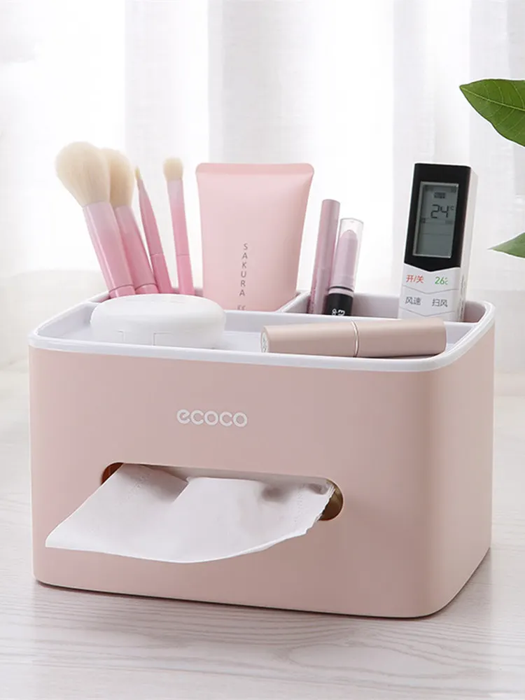 

1PCS Home office storage Box Multi-functional Remote Control Case Cosmetic Organizer Holder Suction Paper Tissue Box