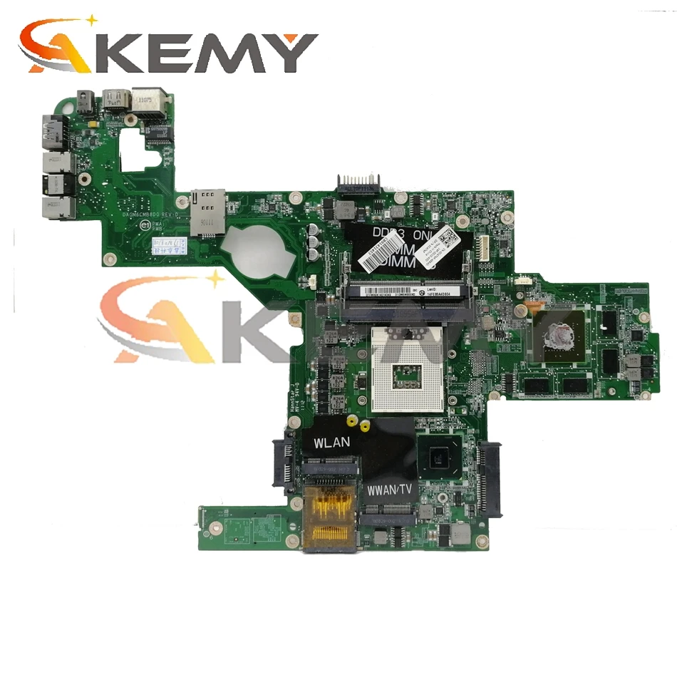 DAGM6CMB8D0 материнская плата для ноутбука Dell XPS L502X портативного компьютера с HM65 GT525M/540