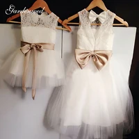 new real flower girl dresses for wedding little girls kidschildren dress lace tulle keyhole party pageant communion dress