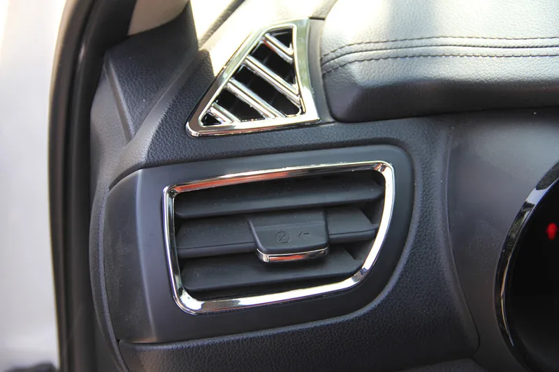 6 шт./компл. автомобильный Стайлинг ABS хромированный чехол для вентиляционного