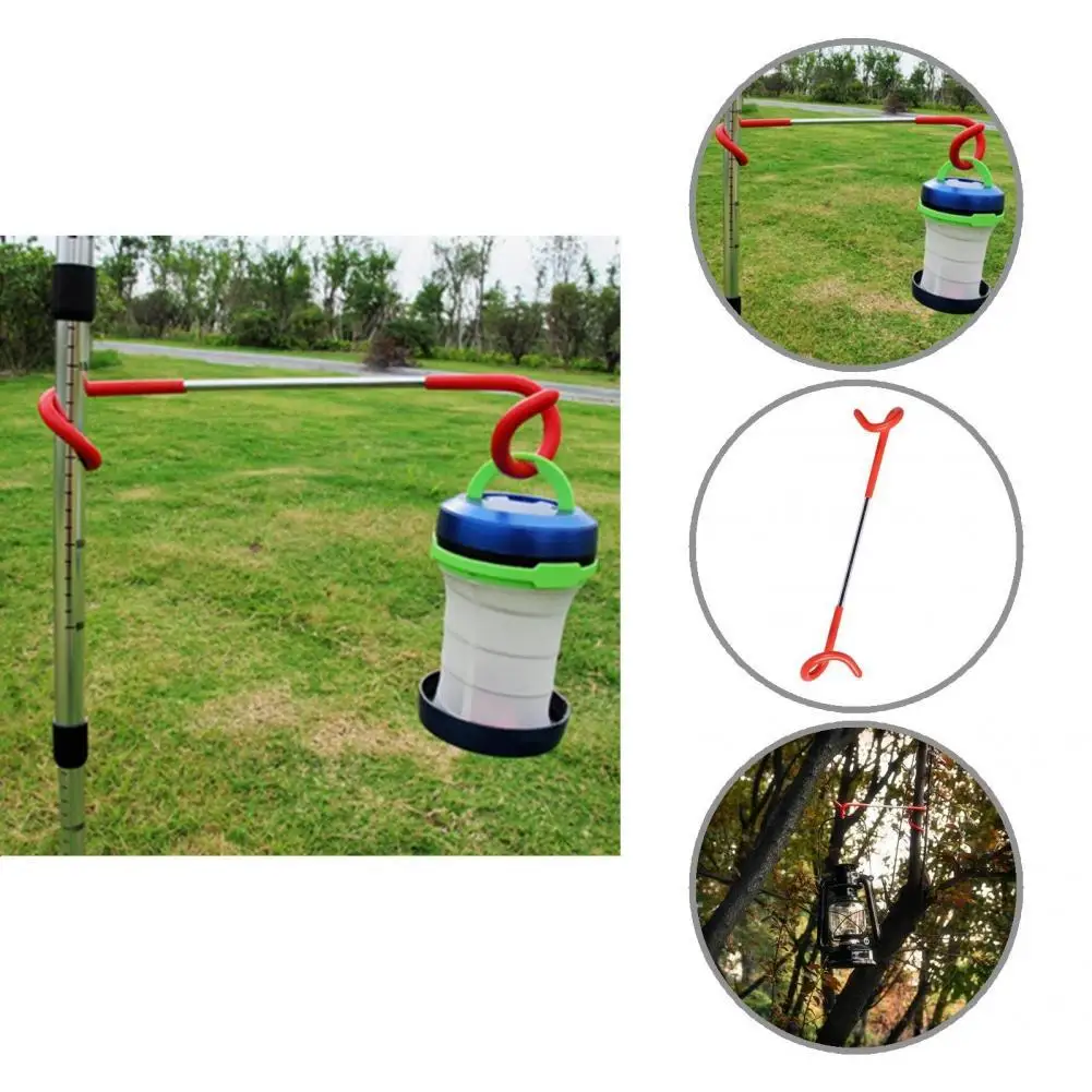 

Anti-rust Helpful Outdoor Multi-function Steam Light Hook Anti-slip Tree Branch Hook Stable for Lamp
