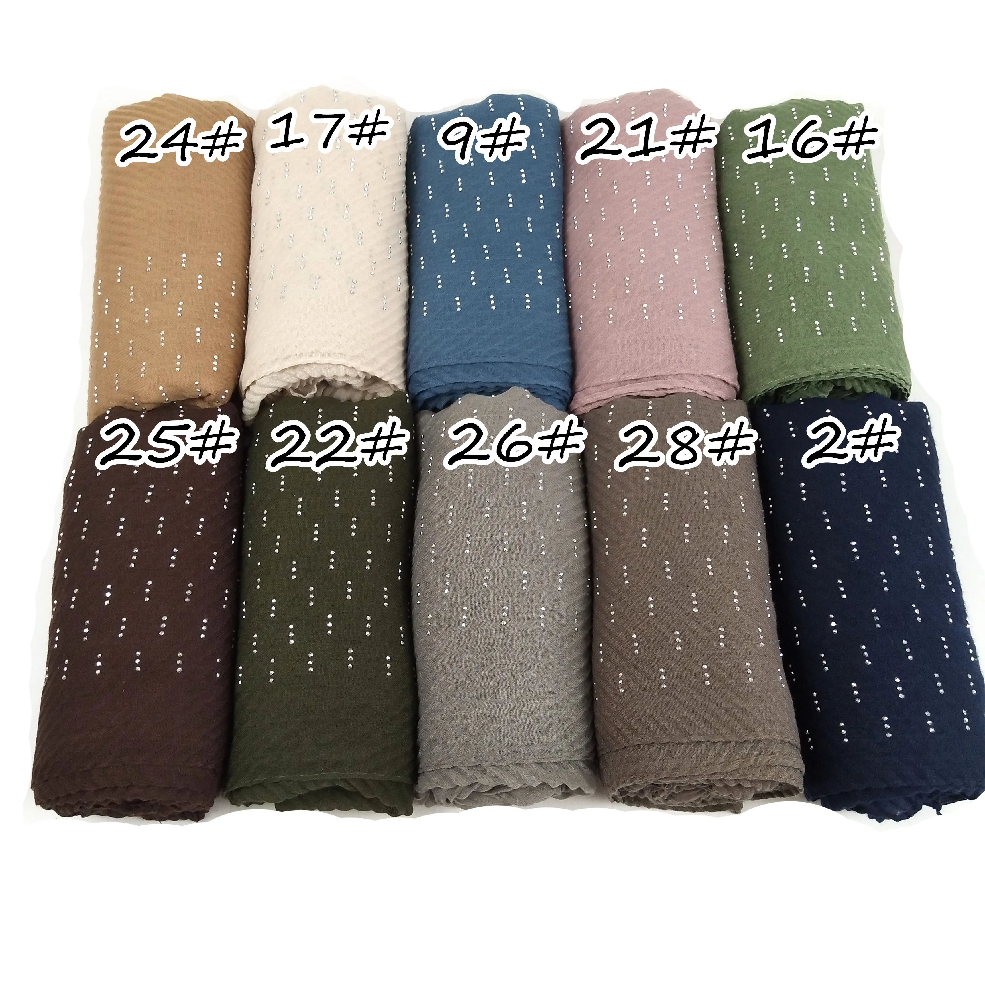 D1 ромбовидная гладкая морщинистая накидка из хлопка и вискозы длинная шаль шарф