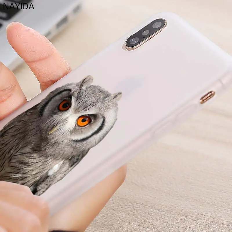 Мягкий силиконовый чехол для iPhone 12 Mini 11 Pro XS Max XR X 8 7 6 Plus 5S SE S с рисунком Совы и