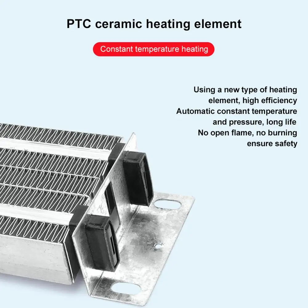Черный керамический воздухонагреватель PTC 12 В/24 В 400 Вт/600 Вт используется для