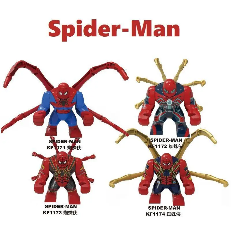 KF6092 супер герой серии фильмов строительные блоки Spidermaning сборка человека Супер