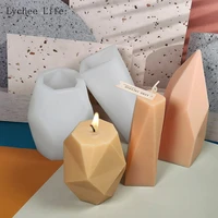 lychee life resin casting silicone candle mold geometric shape scented candle mould jewelry epoxy diy handmade craft