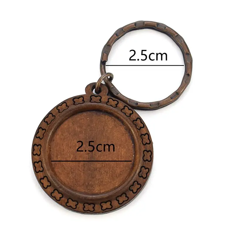 Kawaii брелок для собак фото стеклянный кабошон деревянный кулон цепочка ключей