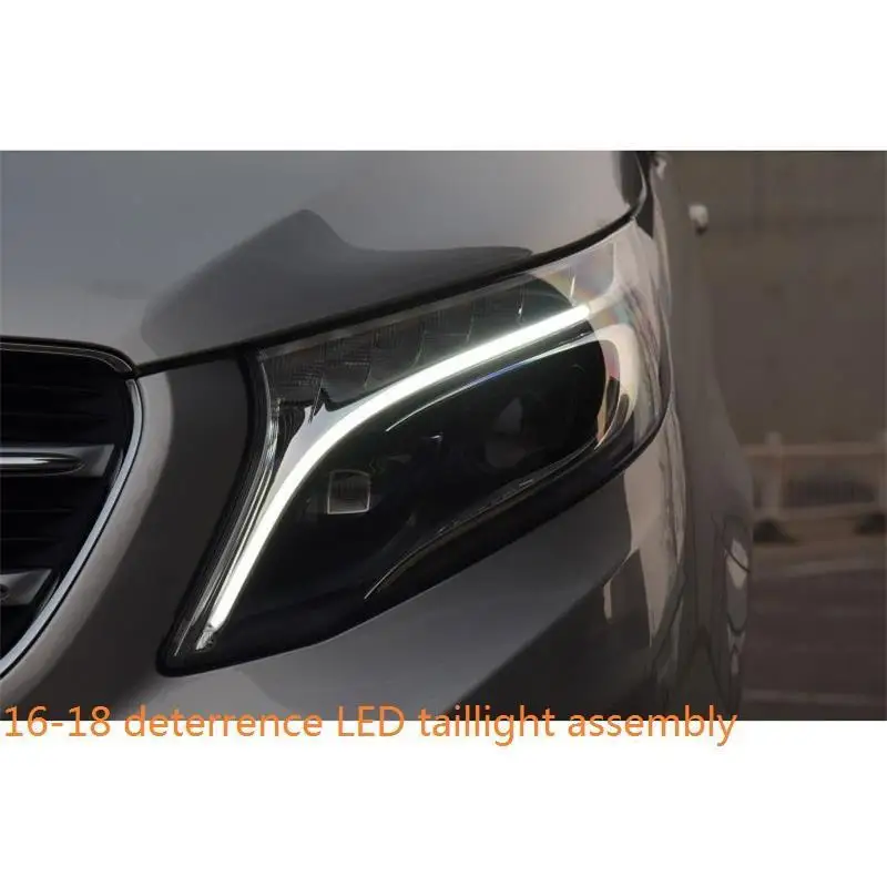 Number 5 Neblineros Para Светодиодные Автомобильные дневные ходовые боковые поворотники, автомобильные фары, задние фары 16 17 18 для Mercedes Benz Vito - Цвет: Number 5