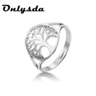 Новое крошечное современное Винтажное кольцо в виде дерева для женщин, элегантные ювелирные изделия, подарок на день Святого Валентина, ювелирные изделия для пар и свадьбы, подарок для девушки