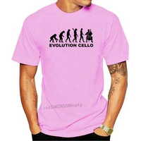 new 2021 2021 fashion evolution cello design men t shirt creative simple casual male short sleeve