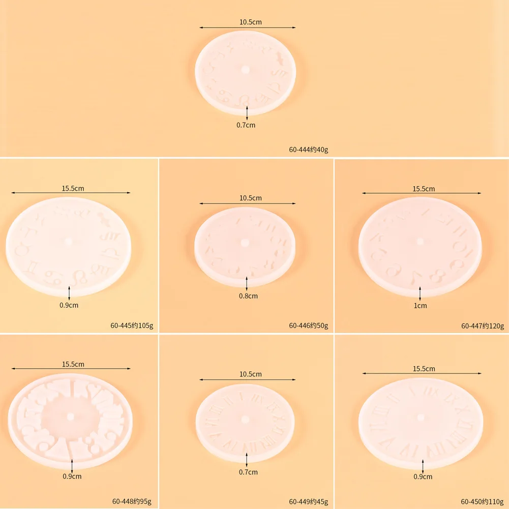 

Clock Silicone Molds Silicone Casting Mould Handmade DIY Crafts Making Tools Home Decoration