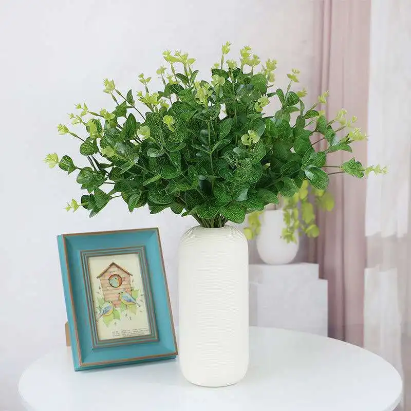 

Artificial Flower Multi-color Eucalyptus Money Leaf 51cm, Home Window Decoration, Vase Flower Arrangement, Background Walllayout