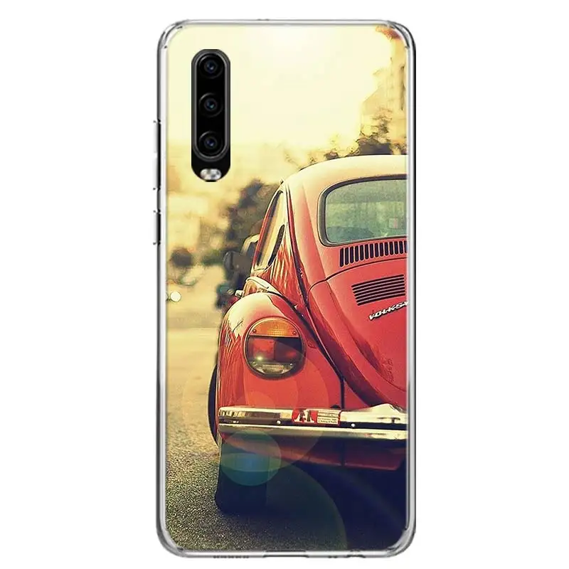 Sports Cars Male Men Cover Phone Case For Huawei P30 Lite P20 P40 P50 Mate 40 30 20 10 Pro Luxury Clear Print Shell Coque