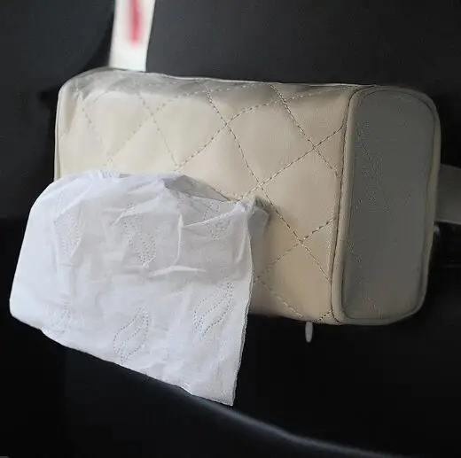 Кожаный чехол для спинки автомобиля коробка салфеток автоматический насос