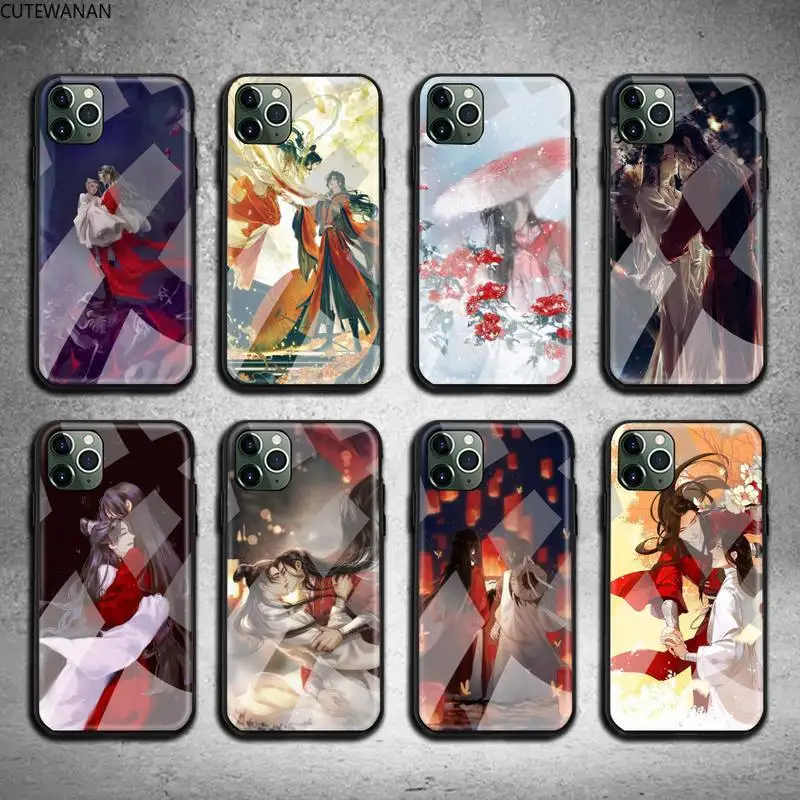

Tian Guan Ci Fu Fiction Phone Case Tempered Glass For iPhone 12 pro max mini 11 Pro XR XS MAX 8 X 7 6S 6 Plus SE 2020 case