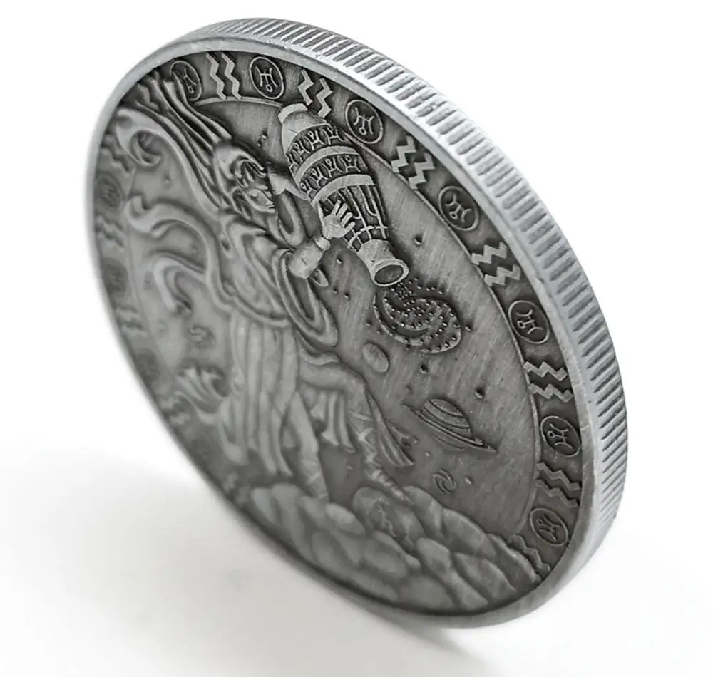 Двенадцать созвездий зодиака Серебряная Юбилейные монеты евро Астрология