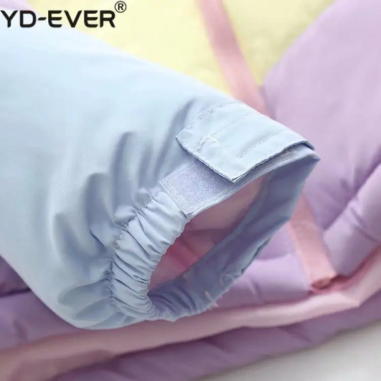 Женская зимняя куртка бомбер с капюшоном в стиле Харадзюку|Женские куртки| |