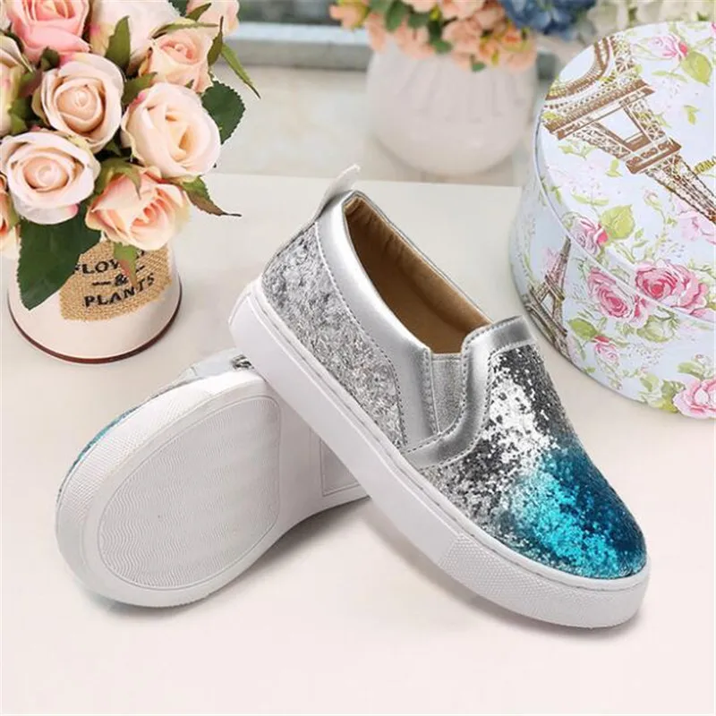 Weoneit/модная детская обувь для девочек Повседневная спортивная с блестками