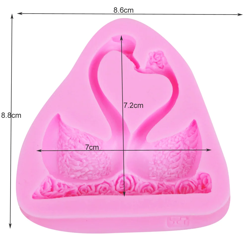 Swan-to-goose lover DIY baking tools silicone fondant cake decoration chocolate mold | Дом и сад
