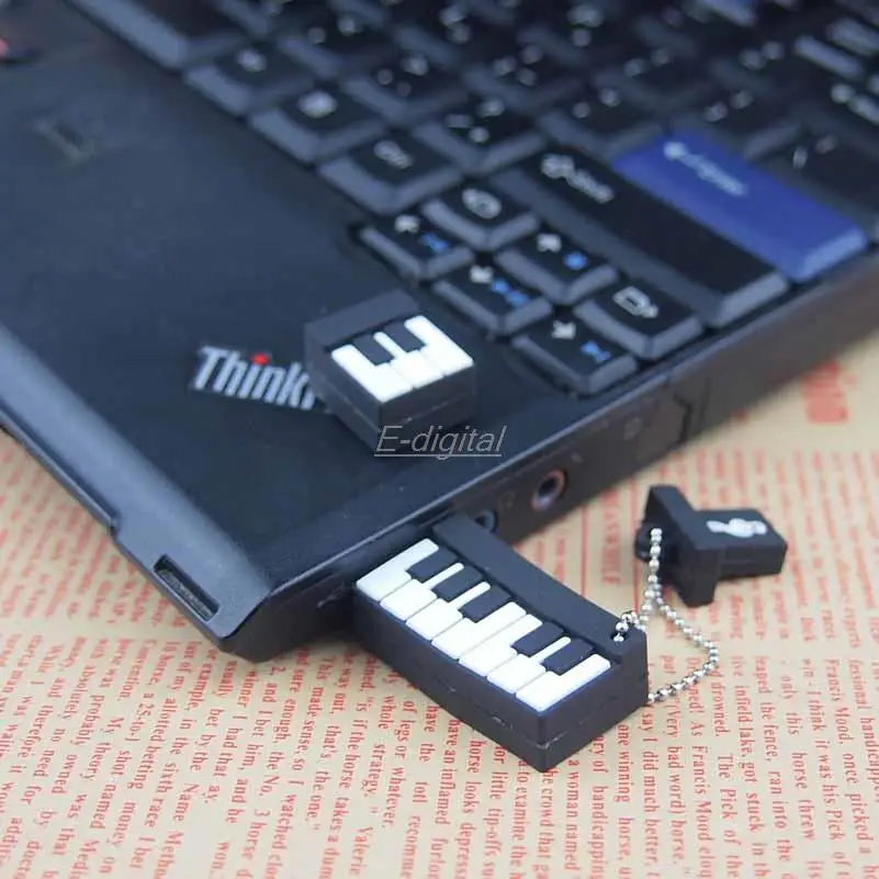 Милый пианино USB флешдрайв 32 Гб 64 Usb флешка 2 0 флеш накопитель usb Бесплатная