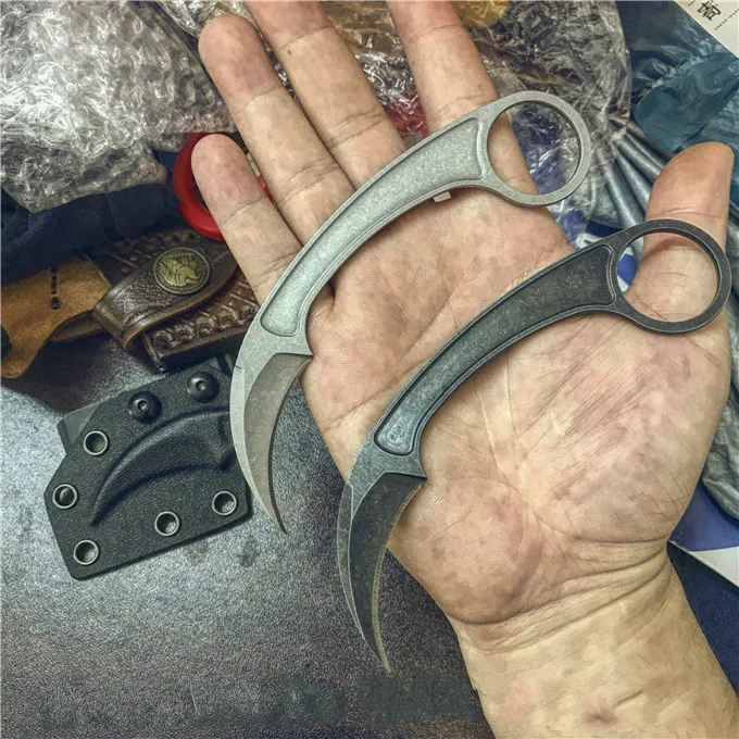 CS Go нож керамбит 440C для уличных тренировок выживания тактические охотничьи