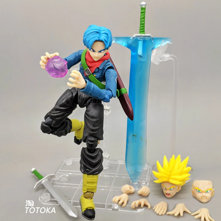 Фигурка из аниме SHF Драконий жемчуг модель супер сайян черный Гоку красные волосы