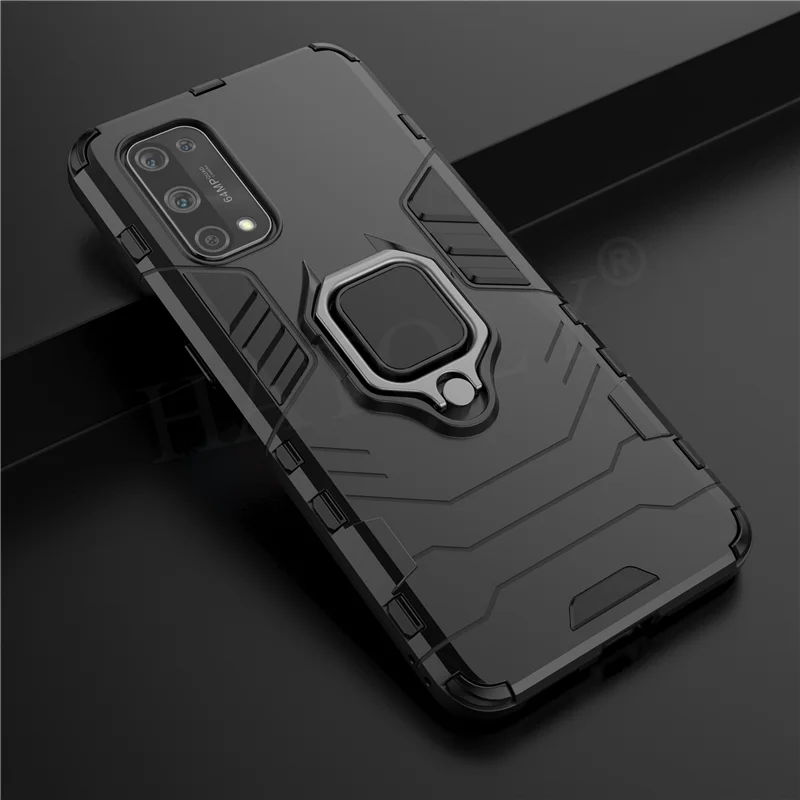 for oppo realme x7 pro case shockproof tpu bumper magnetic ring holder armor back cover realme x 7 pro phone case realme x7 pro free global shipping