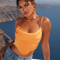 sexy tank top halter crop tops women summer camis backless camisole fashion casual tube top female sleeveless cropped vest