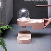 automatic cat bowl water feeder dog cat stuff food bowl with water fountain drinking pet waterer feeder