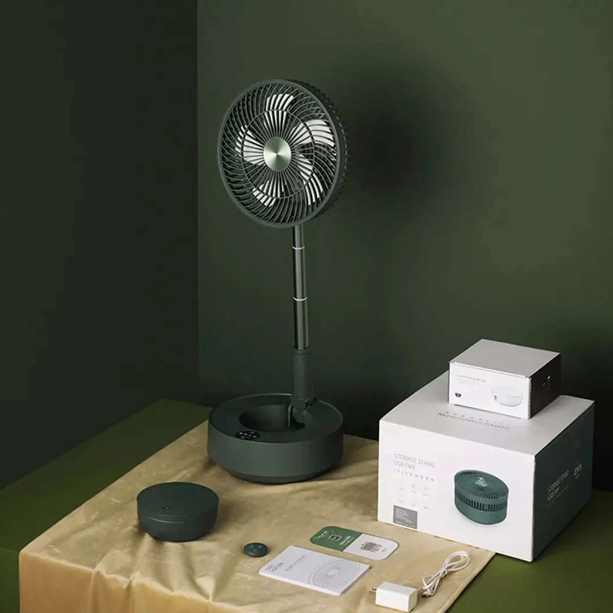 

Edon Humidification Storage Purification Electric Folding fan Humidifier Fan Retractable Floor Touch Screen Desktop Fan for Home