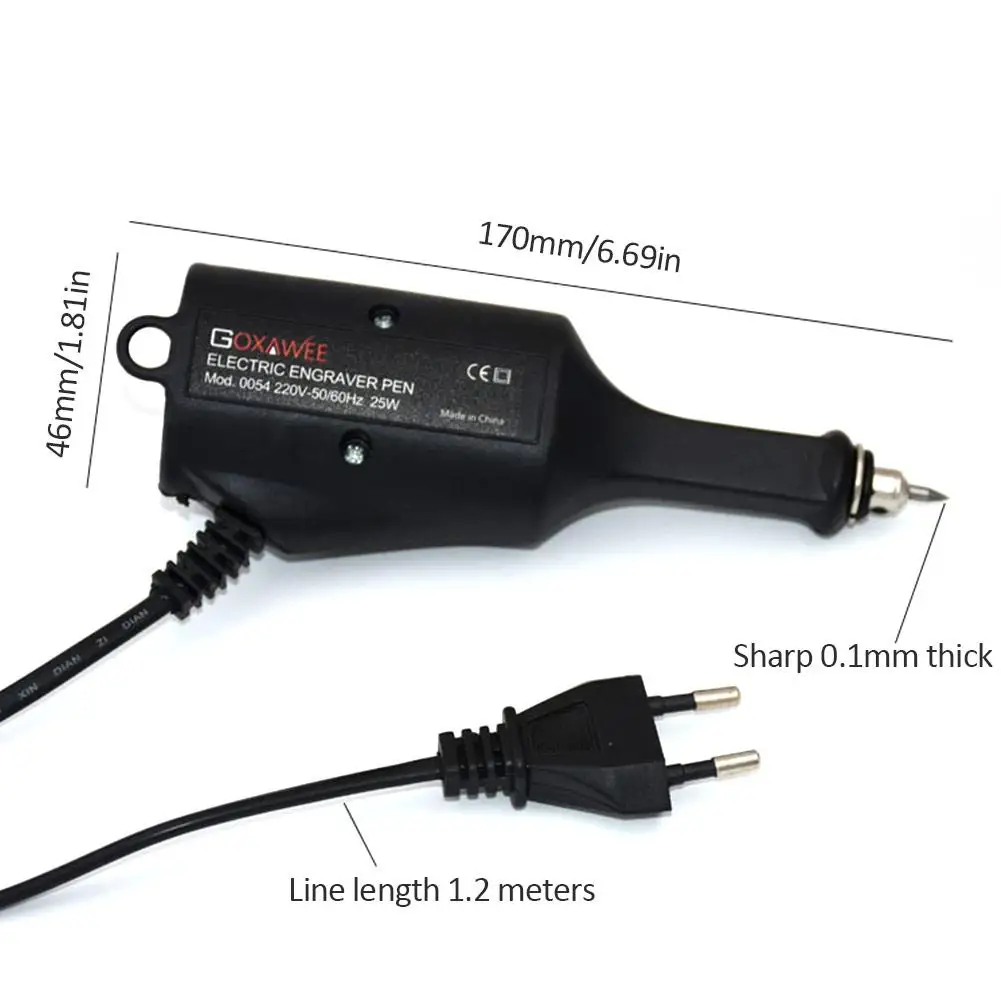 Electric Engraver Engraving Carving Pen Plotter Machine Chisel Tips On Metal Wood Glass Plastic Ceramics Stone Surface