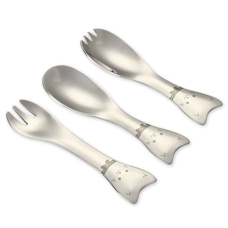 

Ложка детская из нержавеющей стали, с короткой ручкой, 304